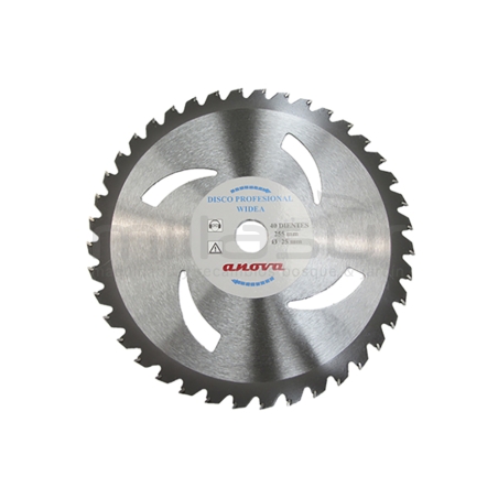 DISCO DE WIDIA 40 DIENTES 255x2x25.4 - motoscamaralweb.com