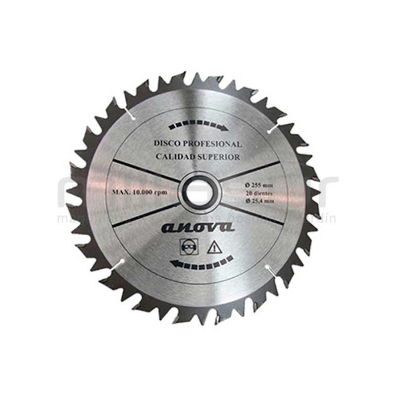 DISCO WIDIA SEMI-PROF.255x3x25.4 (ANTIRREBOTE RECTO) - motoscamaralweb.com