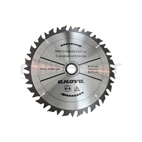 DISCO WIDIA SEMI-PROF.255x3x25.4 (ANTIRREBOTE RECTO) - motoscamaralweb.com