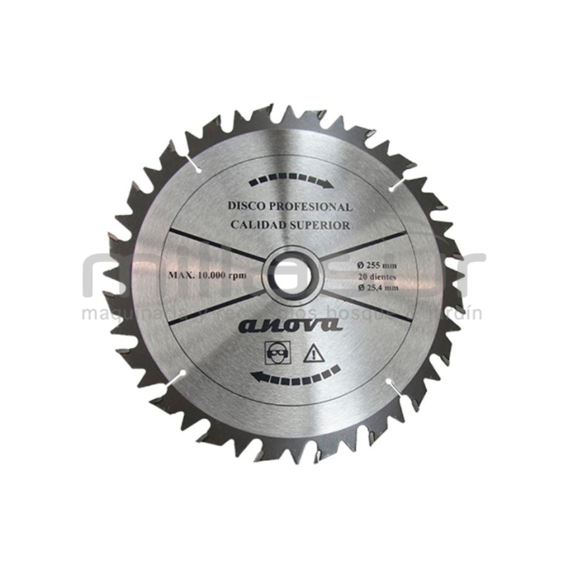 DISCO WIDIA SEMI-PROF.255x3x20 (ANTIRREBOTE RECTO) - motoscamaralweb.com