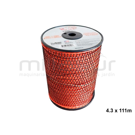 NYLON VORTEX ALU NARANJA 4.3 x 111 m. BOBINA (ANTIRUIDO-COPOLIMERO) - motoscamaralweb.com