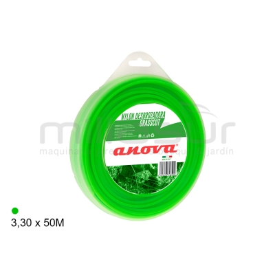 NYLON ANOVA GRASSCUT DISPENSER REDONDO 3.30 x 50 m. - motoscamaralweb.com