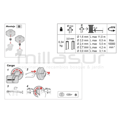 CABEZAL EASYWORK 109 CARGA RPIDA - SIN ADAPTADOR - motoscamaralweb.com