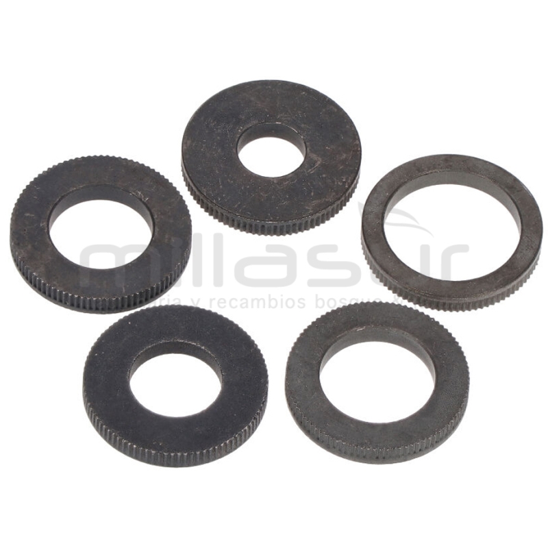 JUEGO ARANDELAS REDUCTORAS CUCHILLAS UNIVERSALES (EXT 25.4 - INT 9.5 - 12.7 - 14.2 - 15.8 - 19.05) - motoscamaralweb.com