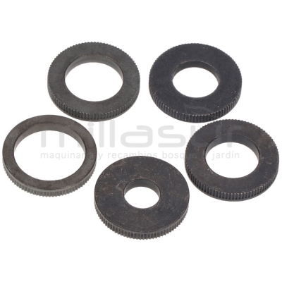 JUEGO ARANDELAS REDUCTORAS CUCHILLAS UNIVERSALES (EXT 25.4 - INT 9.5 - 12.7 - 14.2 - 15.8 - 19.05) - motoscamaralweb.com