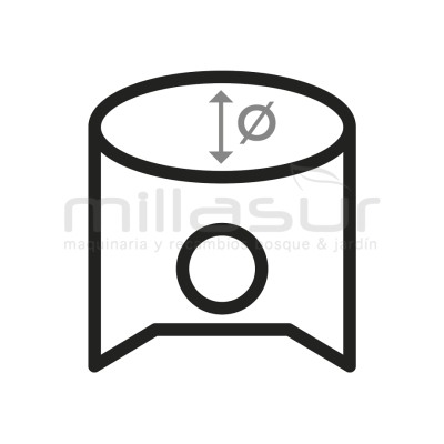 PISTÓN COMPLETO AIP OLEO MAC 746. 446 (42mm) - motoscamaralweb.com