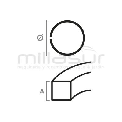 ARO PISTÓN MITSUBISHI TL43 - motoscamaralweb.com