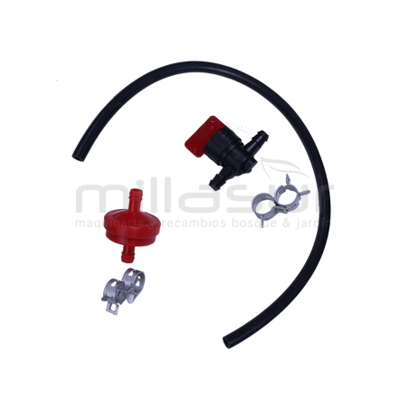 KIT LLAVE BRIDAS FILTRO Y TUBO GASOLINA B&amp;S 6mm - motoscamaralweb.com