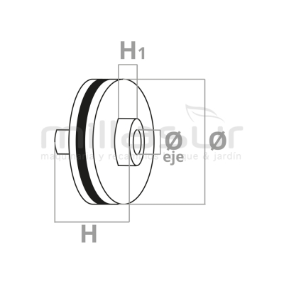 POLEA ARRANQUE ADAPTABLE A ALPINA VIP52-42 - motoscamaralweb.com
