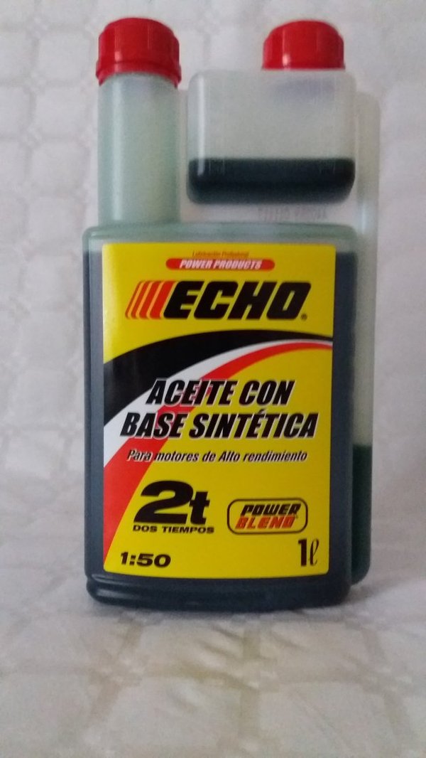 Aceite sintético ECHO 2T 1 litro con dosificador